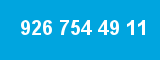 926 754 49 11 926 754 49 11
